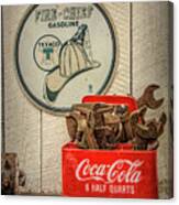 Cola Cooler Of Wrenches Canvas Print