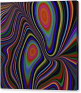 Color Meltdown Fractal Abstract Canvas Print