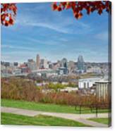 Colorful Cincinnati Skyline Canvas Print