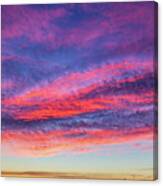 Colorful Cloudscape At Sunset Canvas Print