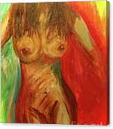 Colorful Female Nude 2 Canvas Print