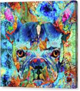 Colorful French Bulldog Art - Hidden Gems Canvas Print