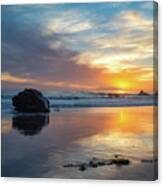 Colorful Malibu Sunset Canvas Print