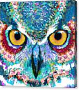 Colorful Owl Art - Spirit Animal - Sharon Cummings Canvas Print