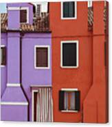 Colors Of Burano Italy No. 7 Canvas Print