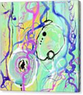 Contemporary Abstract - Crossing Paths No. 1 - Modern Artwork Painting Canvas Print
