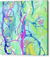 Contemporary Abstract - Crossing Paths No. 2 - Modern Artwork Painting Canvas Print