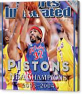 2004 Detroit Pistons Nba Championship Commemorative Issue Cover Canvas Print