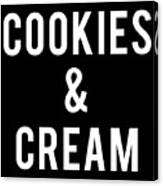 Cookies And Cream Costume Canvas Print