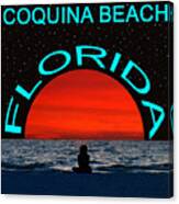 Coquina Beach Florida Dream Girl Canvas Print