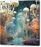 Coral Curves Canvas Print