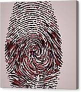 Coronavirus Forever Fingerprint Canvas Print