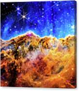 Cosmic Cliffs In The Carinae Nebula In High Definition Canvas Print