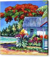 Cottage On 7-mile Beach Canvas Print