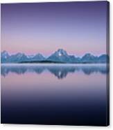 Cotton Candy Over Tetons Canvas Print
