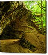 Council Overhang Starved Rock State Park Canvas Print