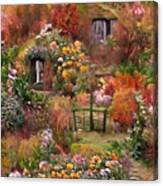 Country Cottage In Autumn Canvas Print