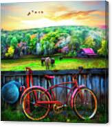 Country Rust Painting Canvas Print