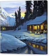 Cozy Winter Retreat Canvas Print