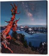 Crater Lake Milky Way Canvas Print