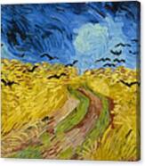 Crows In The Wheatfield Canvas Print