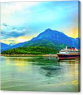 Cruise Ship Ketchikan Alaska Canvas Print