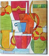 Cubist Coffee Canvas Print