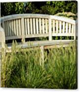 Curved Bench Canvas Print