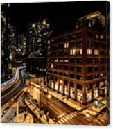 Curved Tracks In Chicago Canvas Print