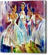 Dance Group Canvas Print