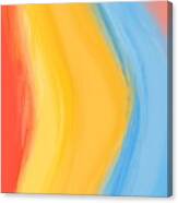 Dance Of The Desert River - Modern Colorful Abstract Digital Art Canvas Print