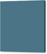 Dark Blue Solid Color Behr 2021 Color Of The Year Accent Shade Bering Wave S490-6 Canvas Print