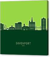 Davenport Iowa Skyline #13 Canvas Print