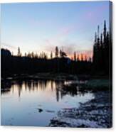 Dawn At Alpine Lake Canvas Print