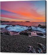Dawn At Castle Rock On Marblehead Neck Canvas Print