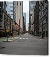 Dearborn St And The Goodman Canvas Print