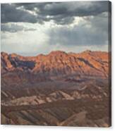 Death Valley Epic Clouds Canvas Print