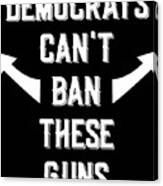 Democrats Cant Ban These Guns Canvas Print