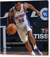 Detroit Pistons V New Orleans Pelicans Canvas Print
