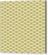 Diamond Grid With Filled Inset In Dutch White And Desert Yellow N.2118 Canvas Print