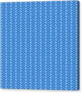 Diamond Grid With Triple Inset In Summer Sky And Ultramarine Blue N.3109 Canvas Print