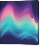 Digital Noise Gradient Nostalgia Vintage 70s 80s Style Abstract Lo Fi Background Retro Wave Synthwave Wallpaper Template Print Minimal Minimalist Blue Black Green Purple Pink Color Canvas Print