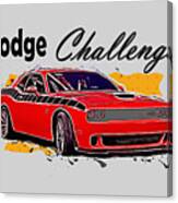 Dodge Challenger American Muscle Car Canvas Print