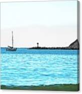 Doran Beach High Tide Summer Canvas Print