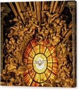 Dove Of The Holy Spirit In St Peter Basilica Canvas Print