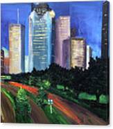 Down Allen Parkway Canvas Print