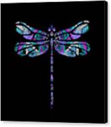Dragonfly Silhouette 5 Canvas Print