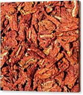 Dried Italian Tomatoes Background Canvas Print