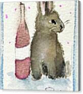 Drunk Bunny 1 Canvas Print