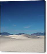 Dunes And Mountains Canvas Print